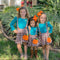 Bowtism Girls Plaid Fall Pumpkin Jumper with Matching Bow